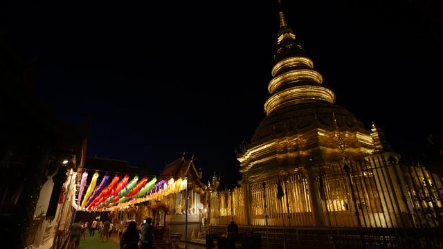 Loy Kratong Festival in thailand.
