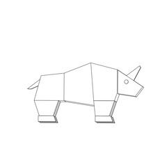symbol illustration of the rhinoceros