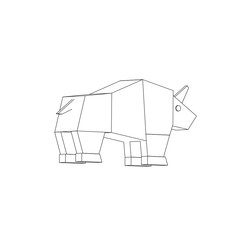 symbol illustration of the rhinoceros