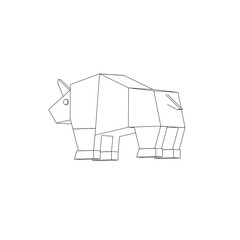 symbol illustration of the rhinoceros