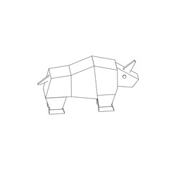 symbol illustration of the rhinoceros