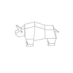 symbol illustration of the rhinoceros