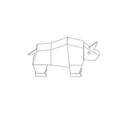symbol illustration of the rhinoceros