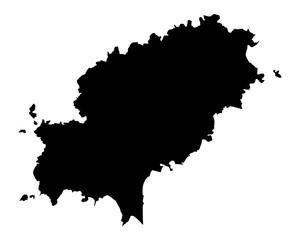 Obraz premium Karte von Ibiza