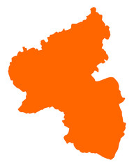 Karte von Rheinland-Pfalz