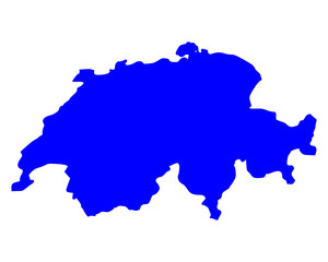 Karte der Schweiz