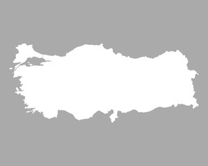 Karte der Türkei