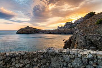 Landscapes of Crimea, sunrises and sunsets, mountains, sea, landscape of clouds and mountain landscapes