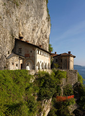 Fototapeta na wymiar Hermitage of Santa Caterina del Sasso