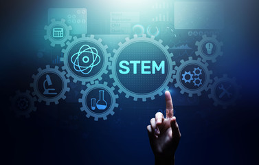 Fototapeta na wymiar STEM science, technology, engineering, and mathematics as educational category.