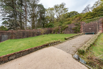 Fototapeta na wymiar victorian walled garden kylemore irleand
