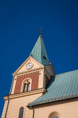 Fototapeta na wymiar St. John the Baptist Roman Catholic Church in Lanckorona, Poland. Details