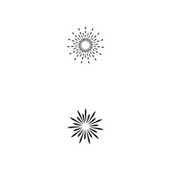 Fototapeta premium Fireworks Logo Template vector symbol