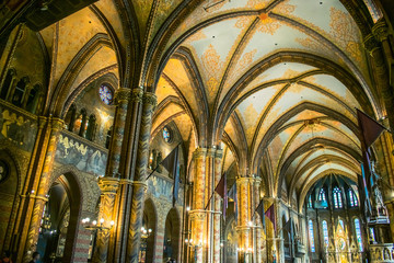 Interior of Matthias Church Budapest