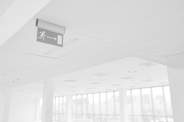 Interior of empty corridor in new office