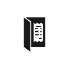 Restaurant check icon. Restaurant symbol design. Stock - Vector illustration can be used for web.