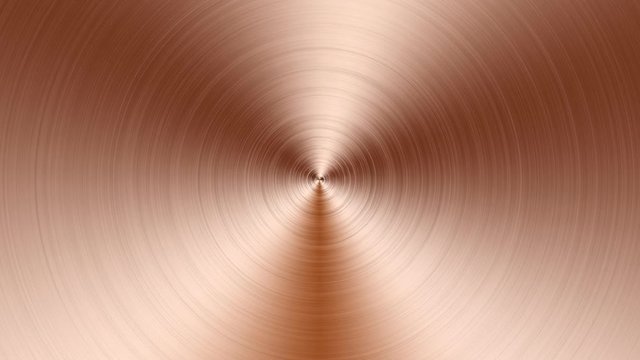 Steel Copper circle metal background.