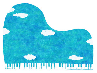 a grand piano of the blue sky 青空のグランドピアノ © Mimai Mig