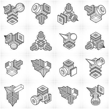 Abstract construction isometric designs, vector set.
