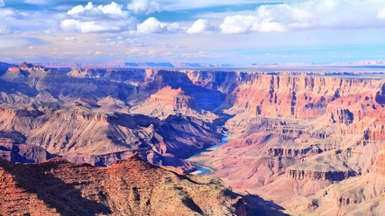 Fototapeta na wymiar Grand Canyon overlook. Beautiful American landscape.