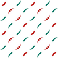 Bright seamless pattern with wavy elements on a white background.