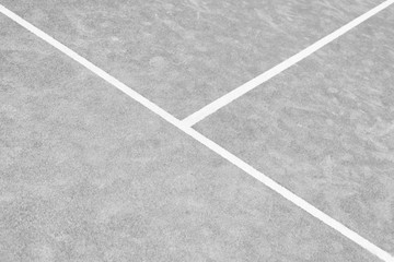 Fototapeta premium Photo of red tennis court