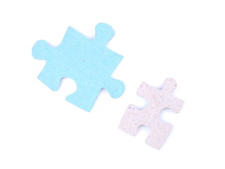 Fototapeta premium puzzle on a white background