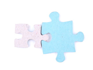 Obraz premium puzzle on a white background