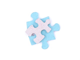 Fototapeta premium puzzle on a white background