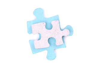 Fototapeta premium puzzle on a white background