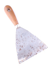 construction spatula on a white background