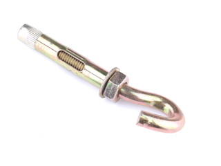 construction anchor with hook on a white background