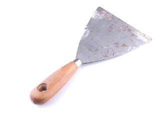 construction spatula on a white background