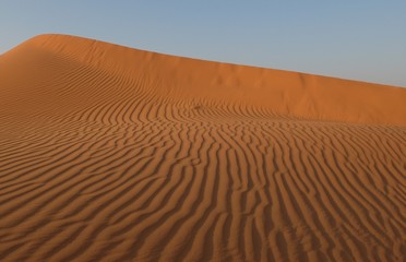 Fototapeta na wymiar Red Sands in the Desert in Saudi Arabia