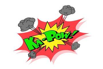 Comic text speech bubble pop art style.