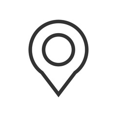 Pin location icon vector isolated symbol illustration EPS 10