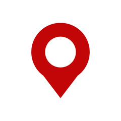 Pin location icon vector isolated symbol illustration EPS 10