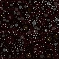 Abstract Background with transparent white bubbles on dark background