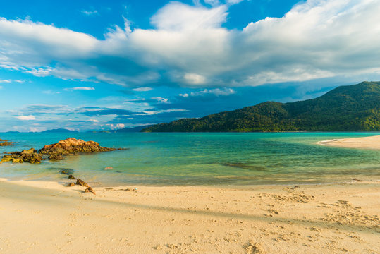 Sea beach colorful sky cloud morning nature landscape