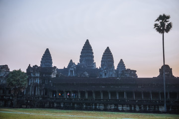 Angkor Wat main temple at sunrise