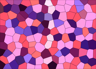 Abstract texture, pink color pixels. Multi-colored mosaic illustration.
