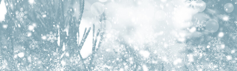 white blur abstract background. bokeh christmas blurred beautiful shiny Christmas lights. Snow background.