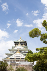 Castillo de Osaka arquitectura tradicional japonesa