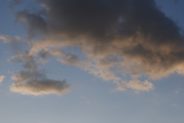 dramatic sky with clouds
