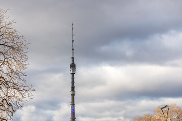 Ostankino TV tower in Moscow. Russia