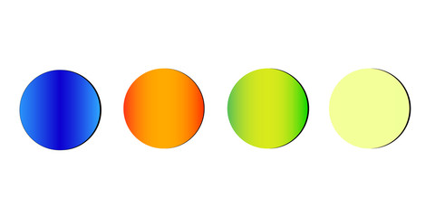 Multi-colored balls on a white background. Vector illustration