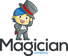 Cute and funny logo for Magician store or company