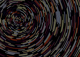 Colorful Universe Circular Distribution Computational Generative Art background illustration