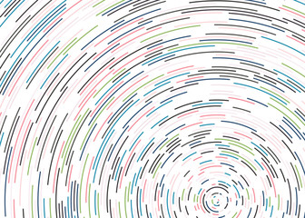Colorful Universe Circular Distribution Computational Generative Art background illustration