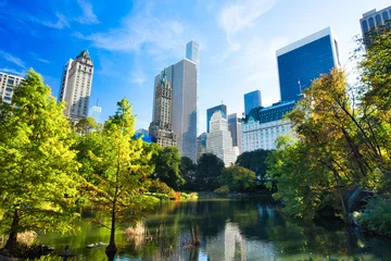 Keuken spatwand met foto New York City Midtown Manhattan Uitzicht vanaf Central Park, New York © romanslavik.com